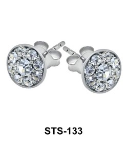 Stud Earring Shining Circle STS-133